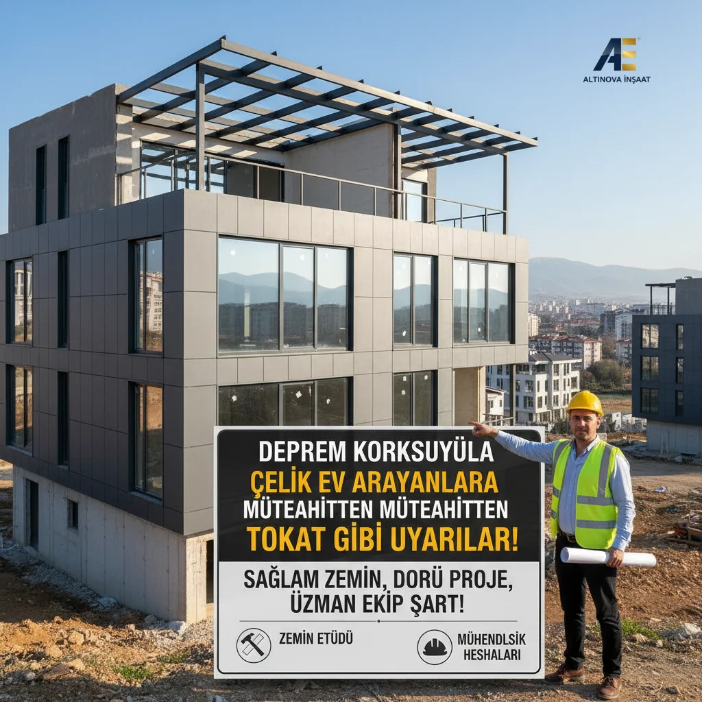 Deprem Korkusuyla Çelik Ev Arayanlara Müteahhitten Tokat Gibi Uyarılar!
